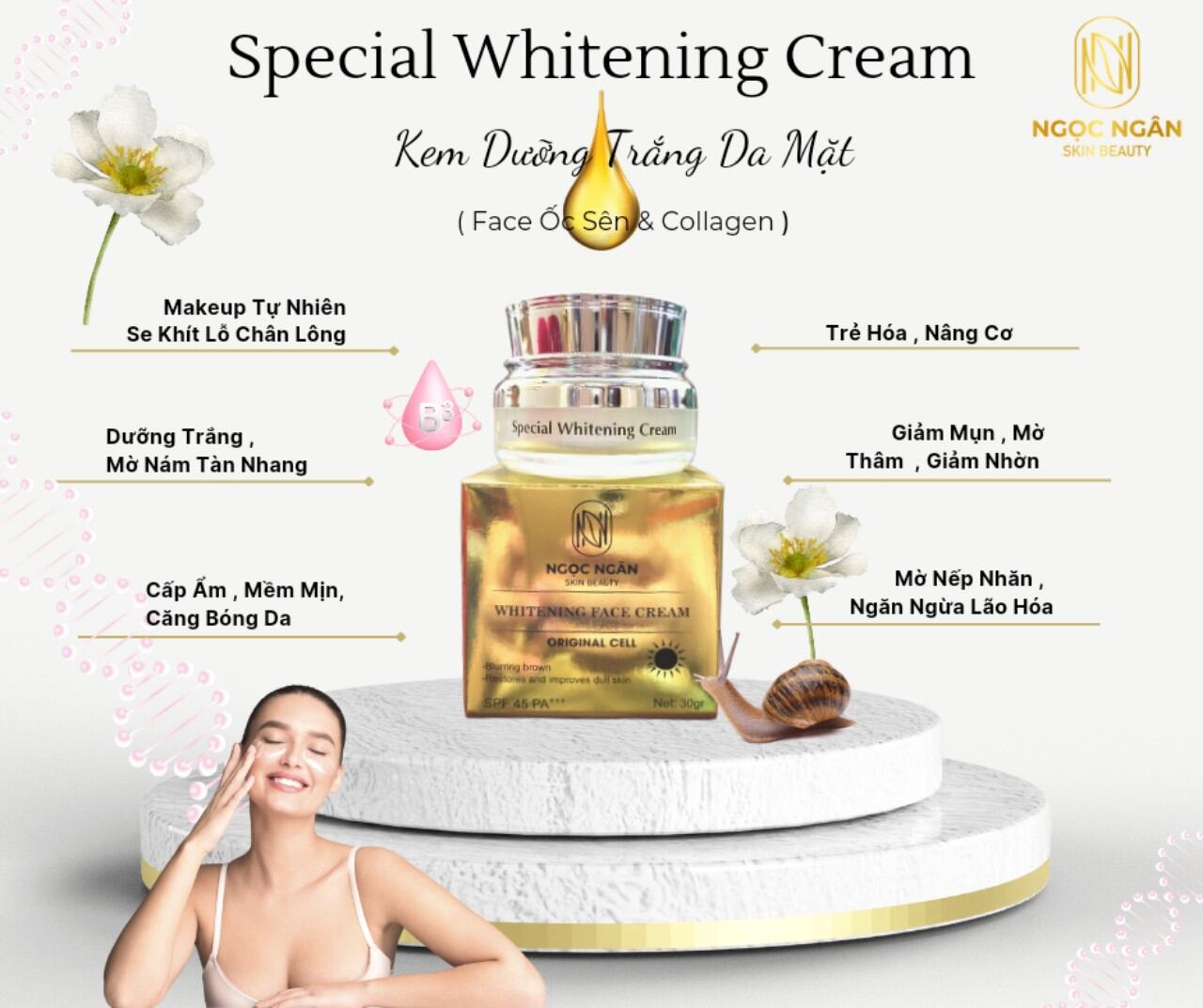 KEM ỐC SÊN COLLAGEN