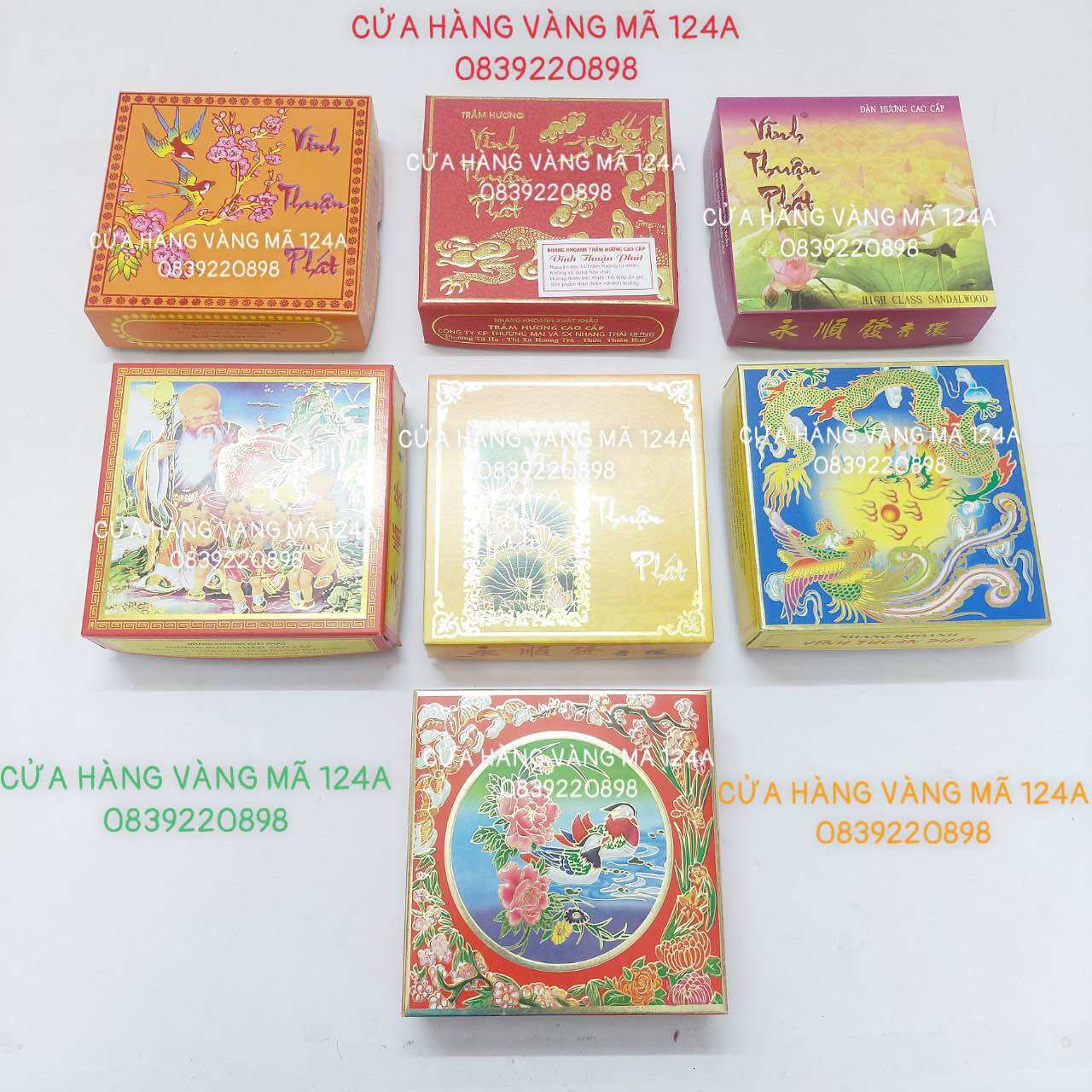 Nhang khoanh vĩnh thuận phát nhang chính hãng cao cấp/ thảo dược/ đàn hương/ trầm hương