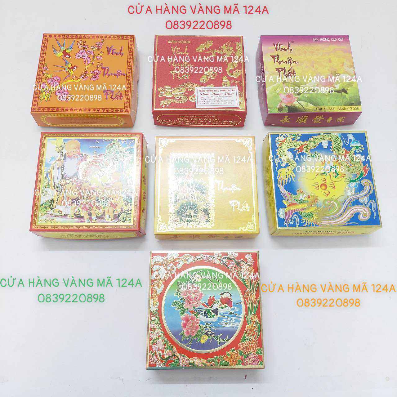 Nhang Khoanh VĨNH THUẬN PHÁT Nhang Chính Hãng Cao Cấp/ Thảo Dược/ Đàn Hương/ Trầm Hương