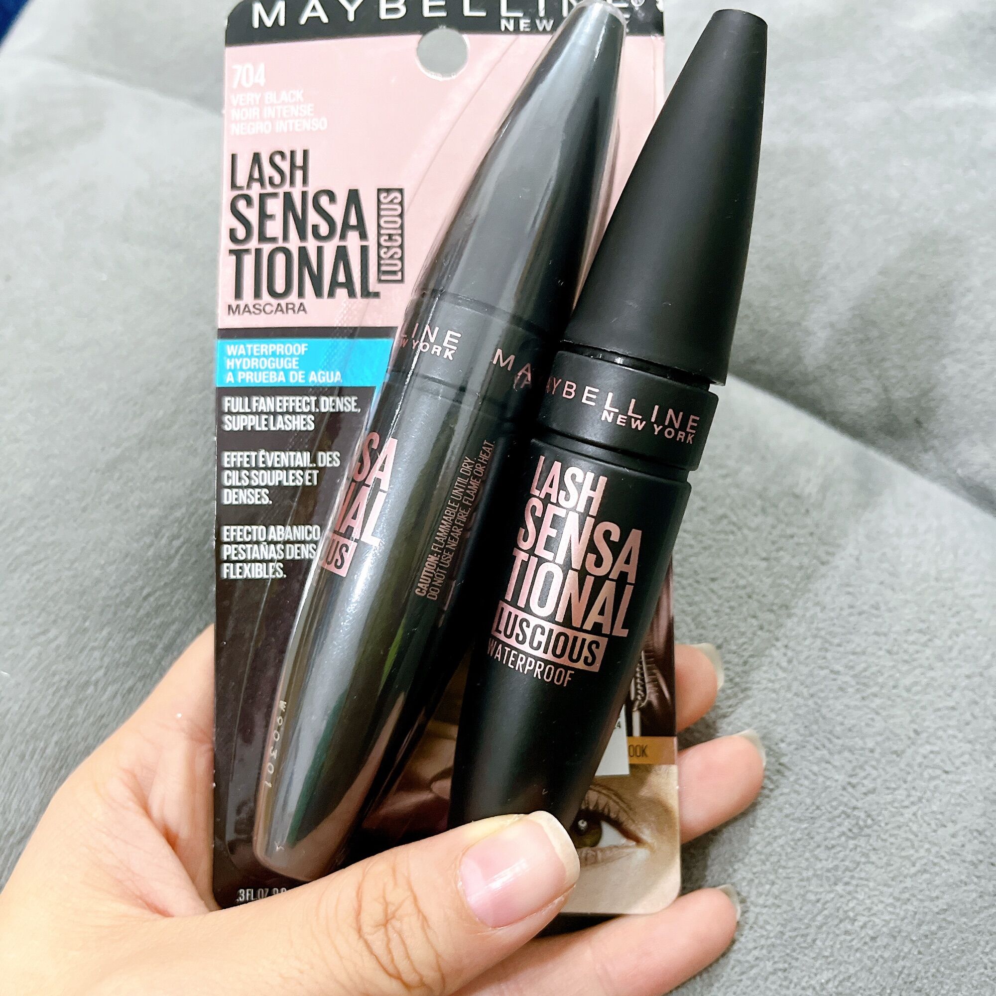 Mascara Maybelline Lash Sensational Luscions 704 Chống thấm nước Hàng Mỹ