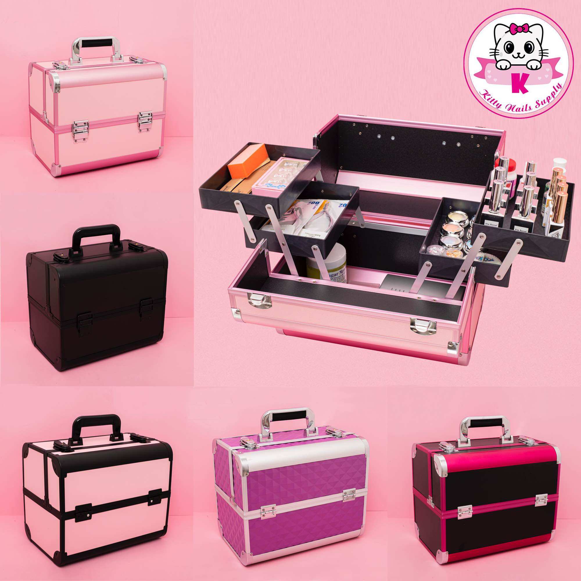 Cốp nhôm đựng dụng cụ nail- mi - phun xăm