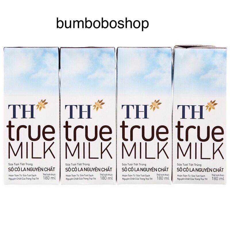 Sữa Th TruE milk 180ml ( lốc 4 hộp )