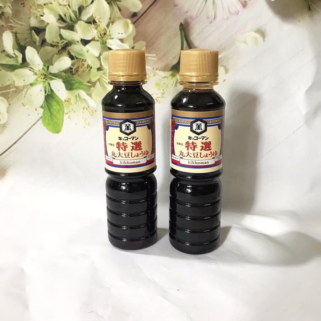 Nước tương tách muối Kikkoman Nhật Bản 100ml cho bé ăn dặm