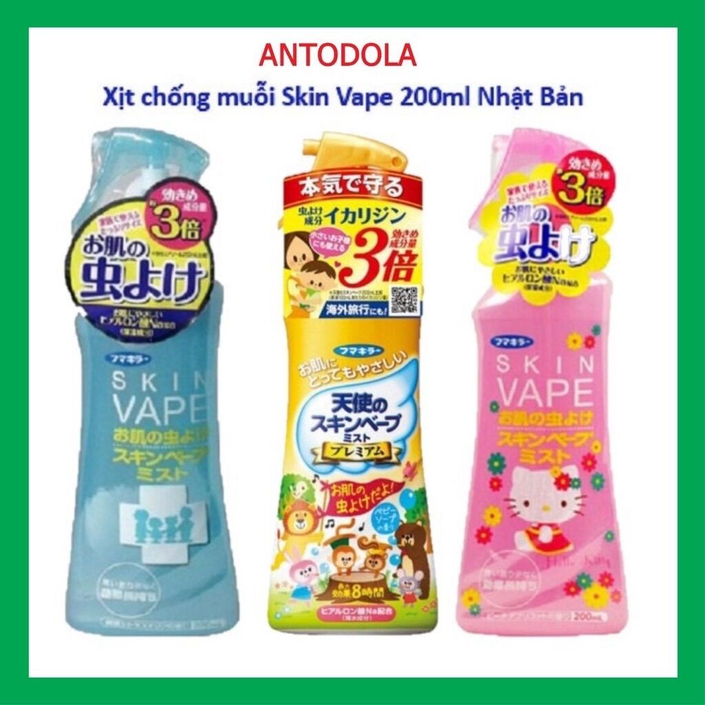HOÀN TIỀN 15% - Xịt muỗi SkinVape Nhật Bản 200ml