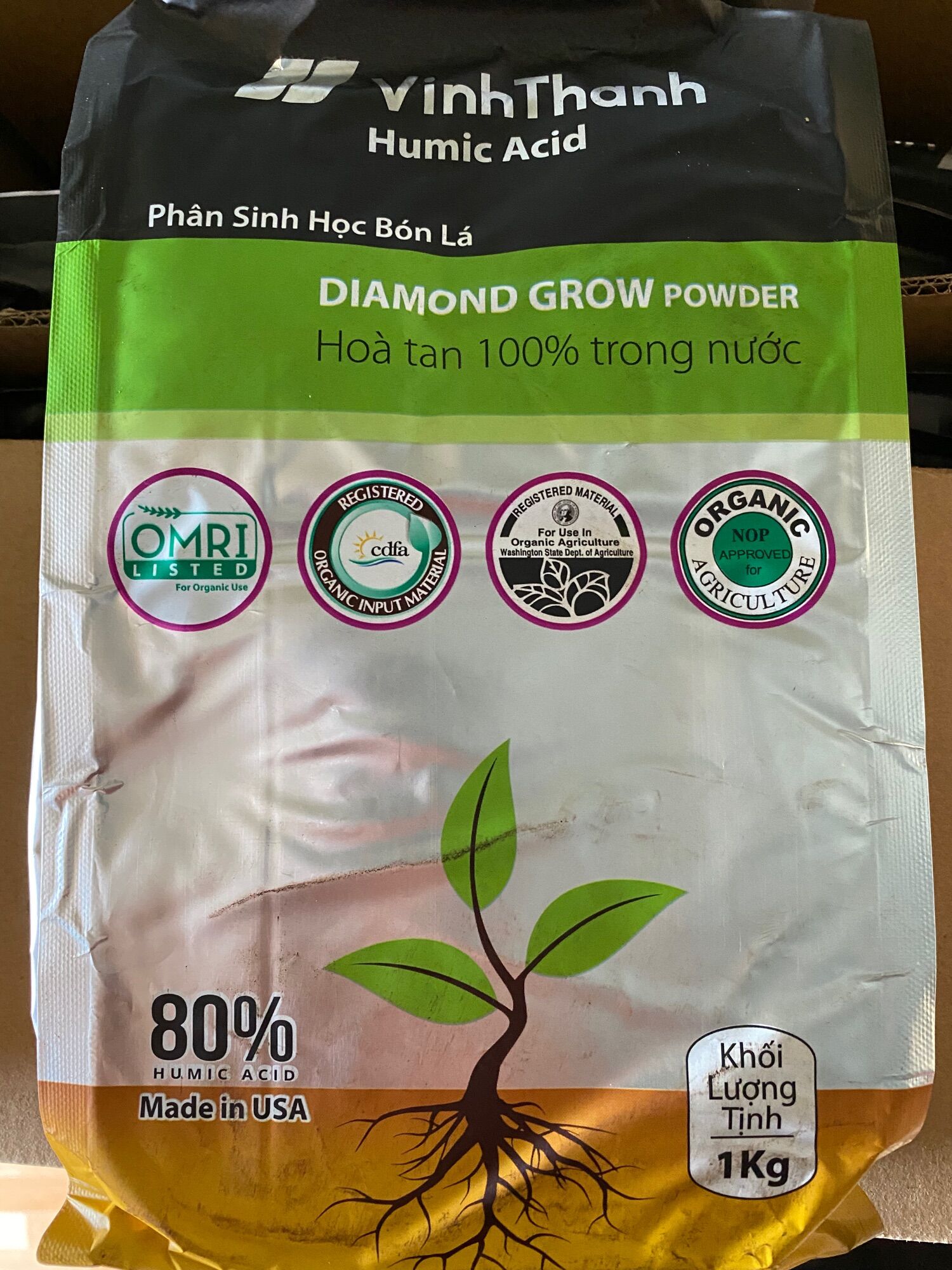 Humic mỹ diamond grow 1kg - vĩnh thạnh