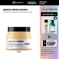 Dầu hấp dưỡng tóc mềm mượt & phục hồi hư tổn toàn diện chuyên nghiệp Absolut Repair Golden 250ml - Dành cho tóc khô xơ