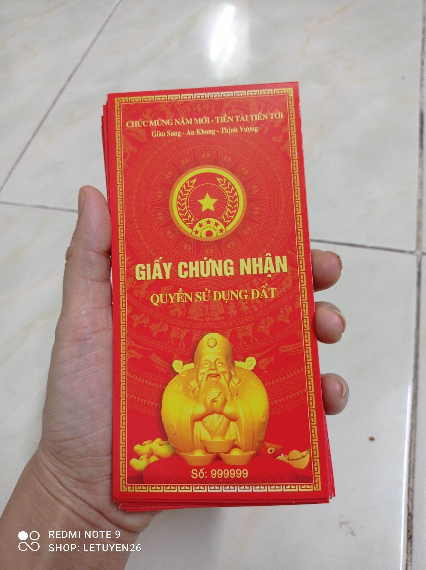 ( Quà tặng) set 5 bao lì xì tết 2024