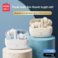 MINISO | Tai Nghe Bluetooth Không Dây Trụ True Wireless Kháng Ồn với Thời Gian Sử Dụng Pin Dài cho Gaming và Thể Thao