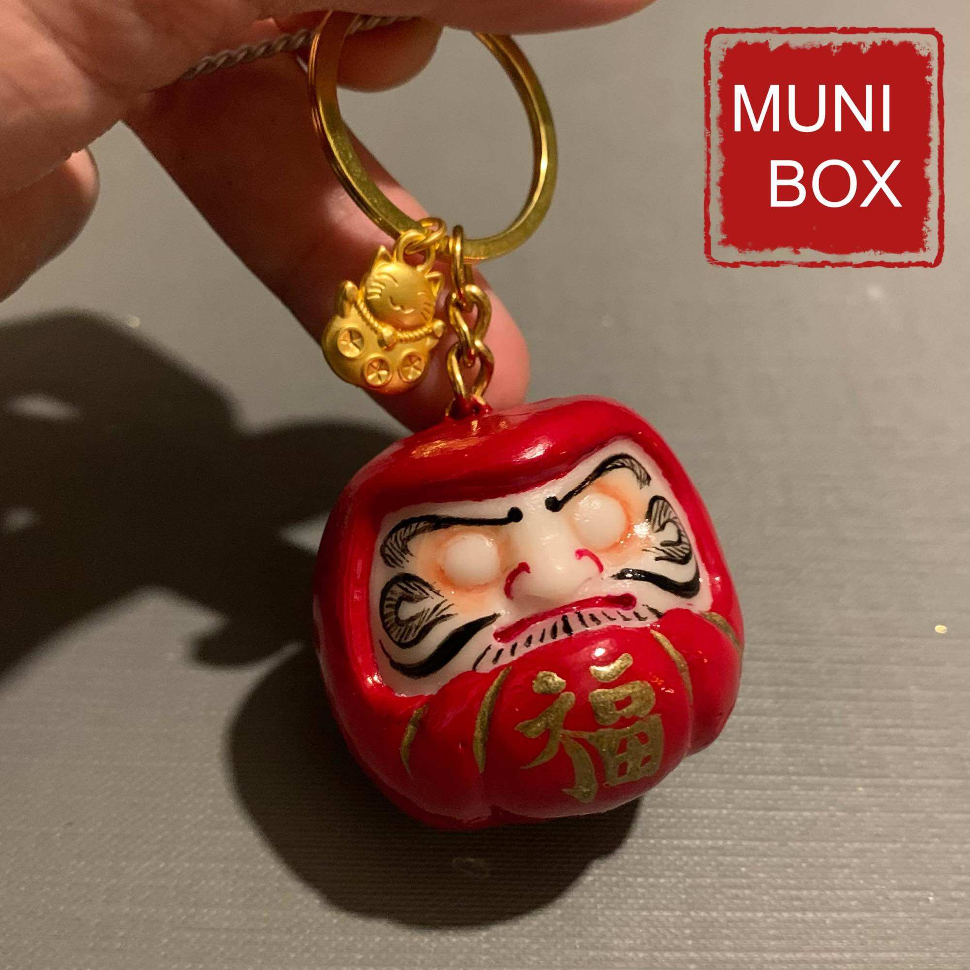 Móc khoá cute Nhật Bản may mắn Daruma ước nguyện