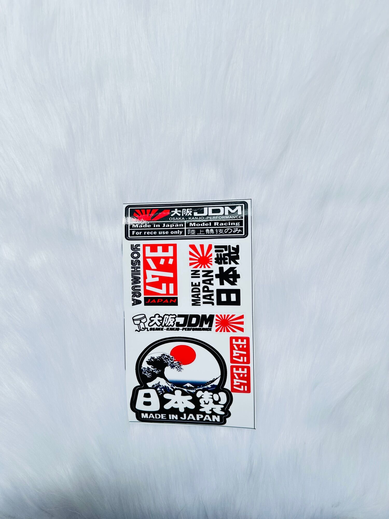 Sét Tem Decal Sticker Dán Xe Mẫu Chữ Japan