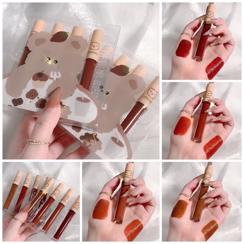 SET 4 SON VONGEE GẤU CHÍNH HÃNG