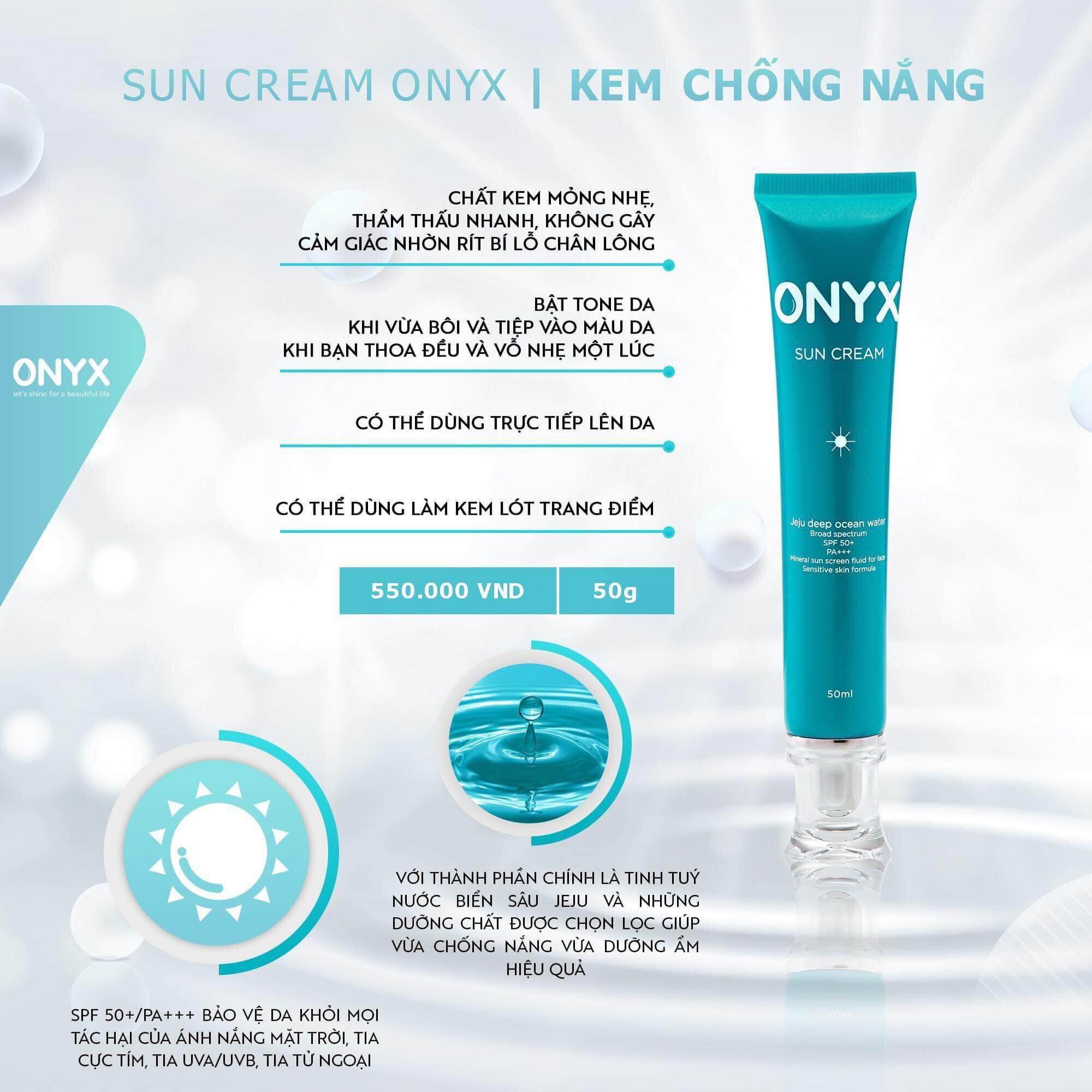 [Hcm]Kem Chống Nắng #Onyx Spf50+Pa+++