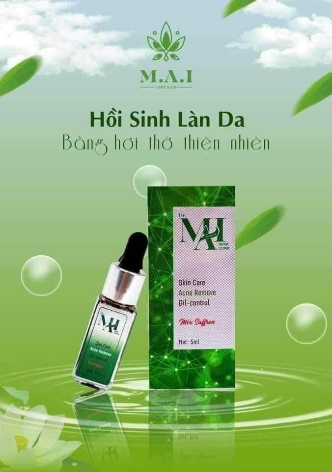 Dr mai mix saffon 5ml, ngăn ngừa và làm sạch các loại mụn lâu năm