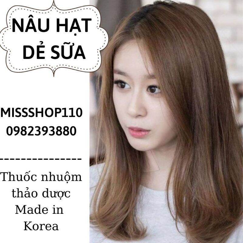 Thuốc nhuộm tóc màu nâu hạt dẻ sữa thảo dược hàn quốc