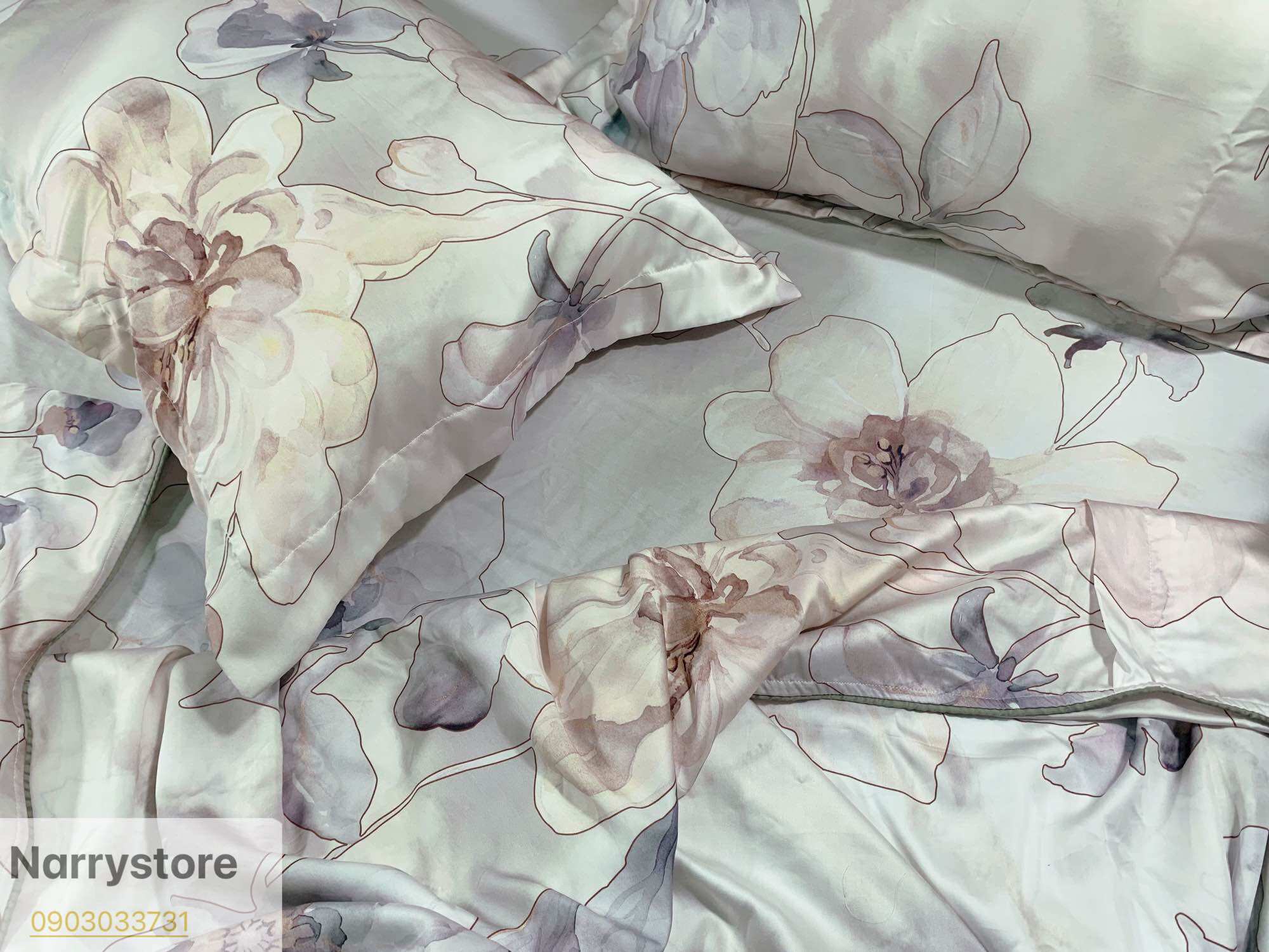 Vải tencel 60s cao cấp may ga gối, chất liệu vải nhập khẩu cao cấp