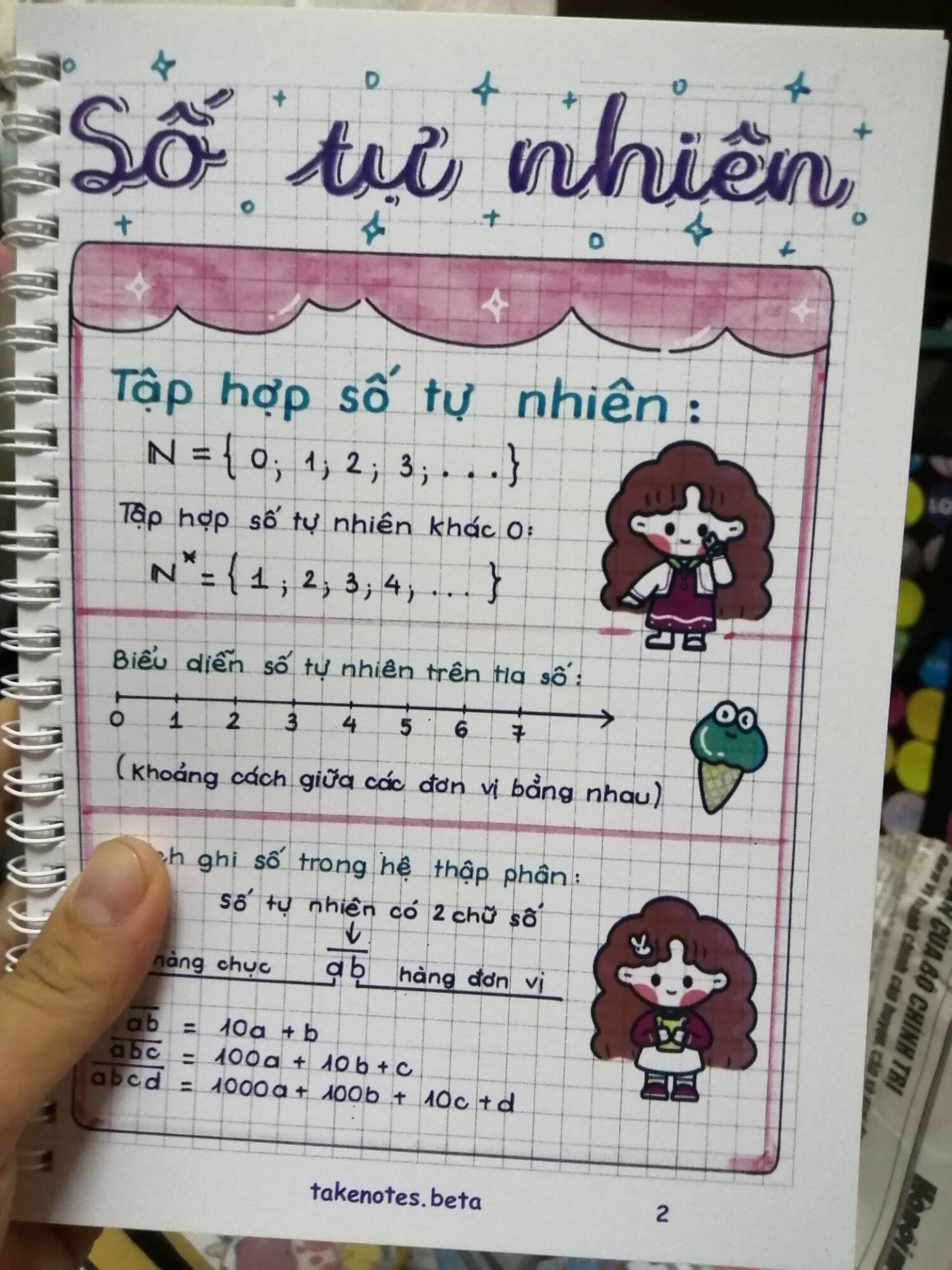 Sổ Takenote Toán 6 khổ giấy A5