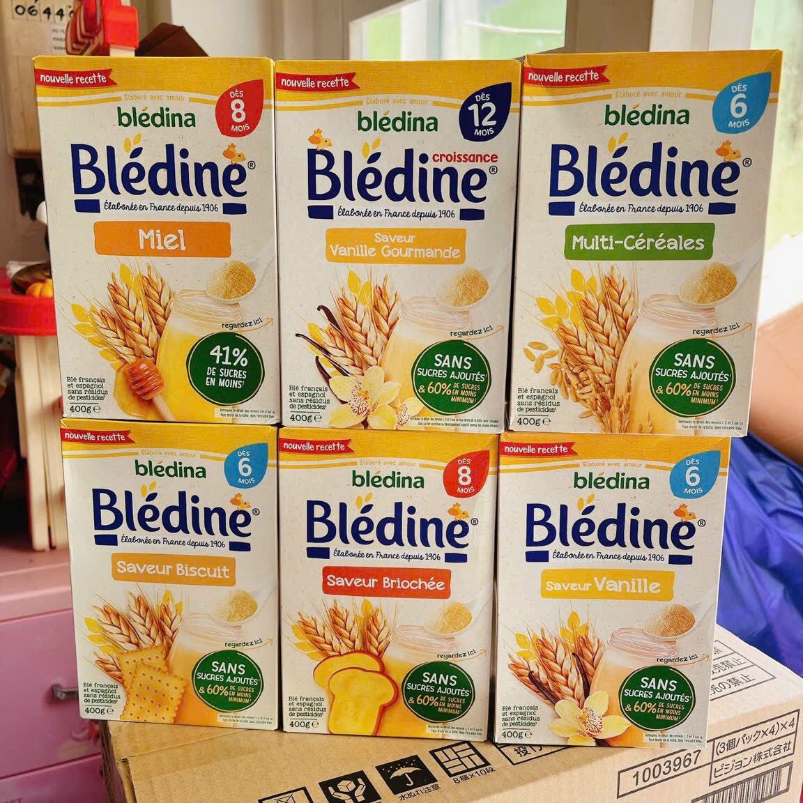 Bột lắc sữa Bledine đủ vị cho bé từ 4m