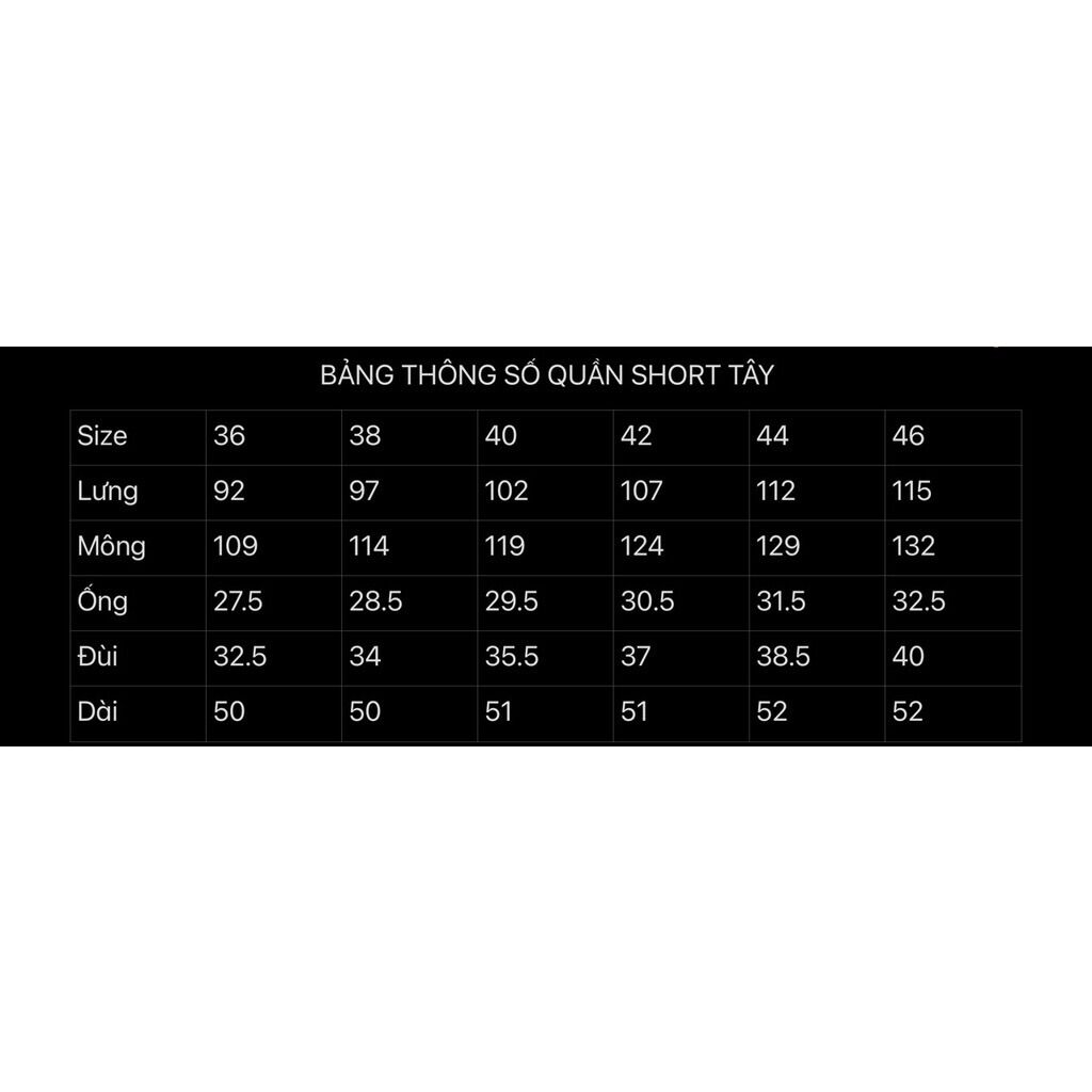 (Big size <130kg) Quần short tây nam big size đủ màu