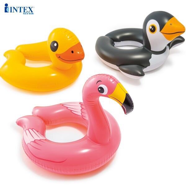 Phao bơi intex hình thú( vịt, cánh cụt, thiên Nga)