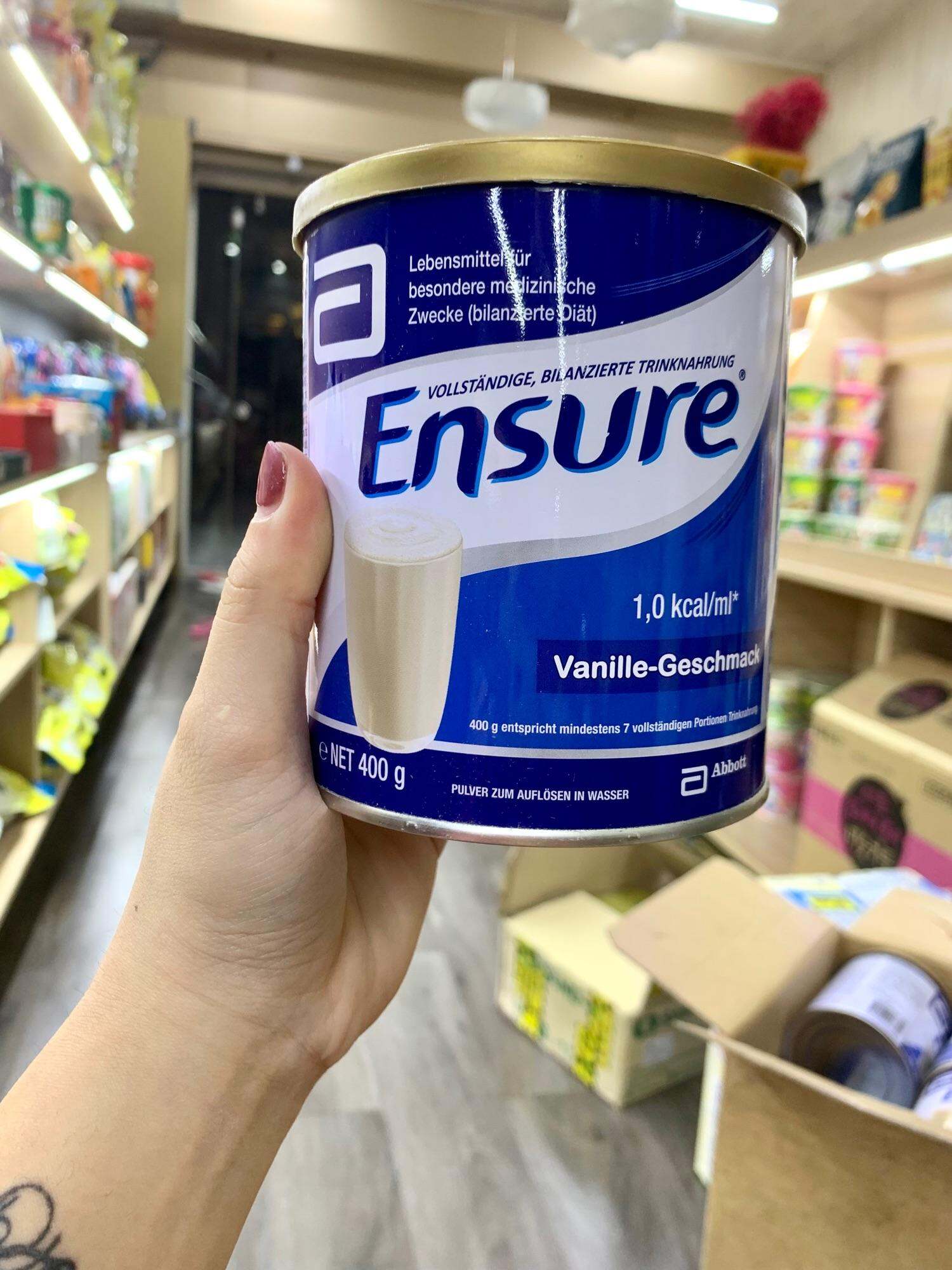 Sữa Ensure Đức Hộp 400gr ( Hàng Xách Tay Chính Hãng )