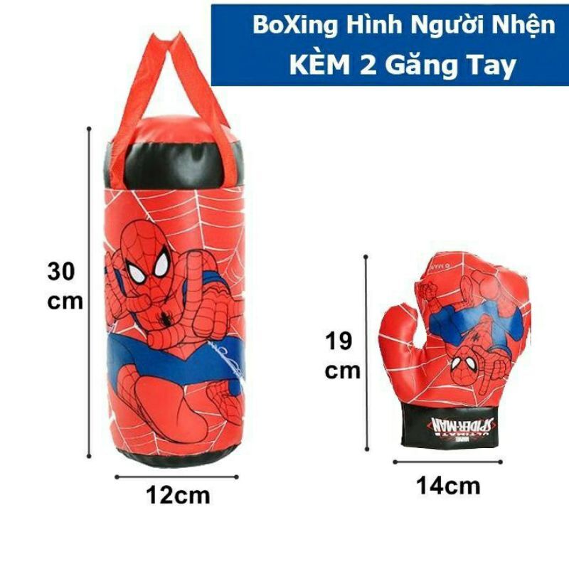 Bộ Đồ Chơi Boxing Size Trung gồm 1 bao kèm 2 găng tay cao cấp_ Bộ đấm bốc
