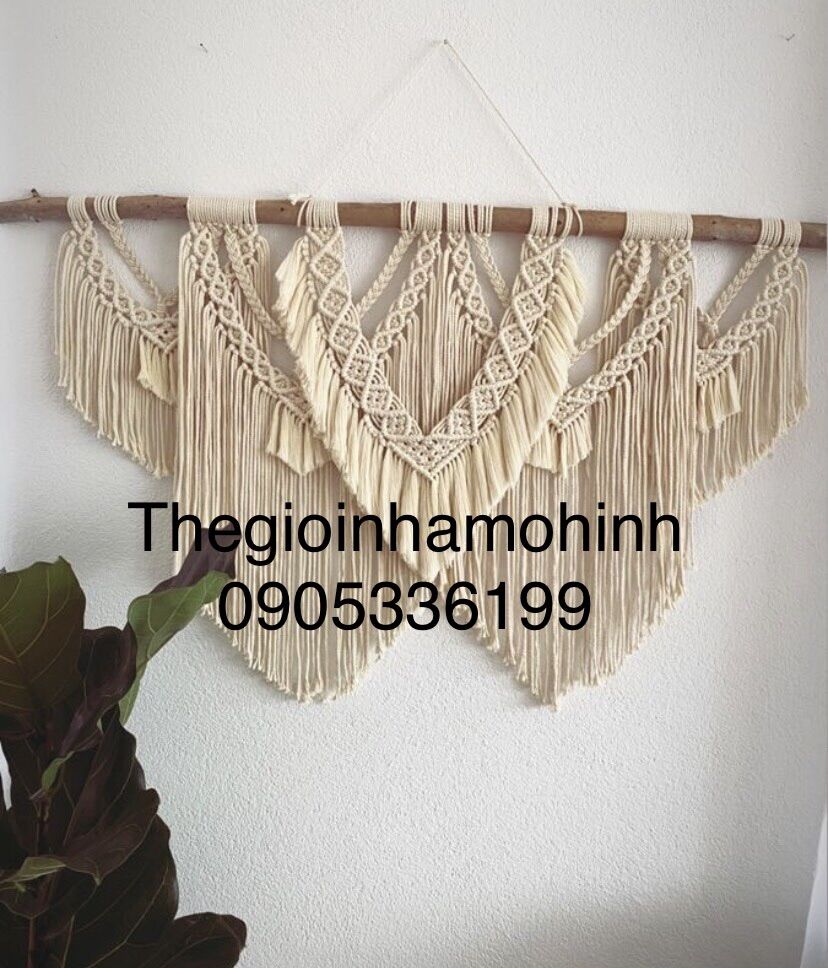 Mành macrame kích thước lớn từ 1m-1,3mét