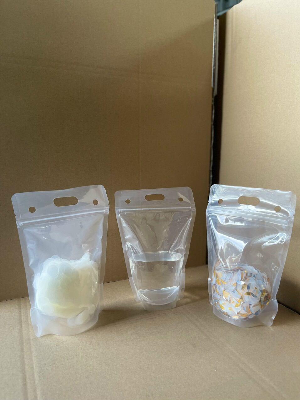Combo 25kg túi zip đựng trà chanh, trà sữa 500ml (1 thùng)