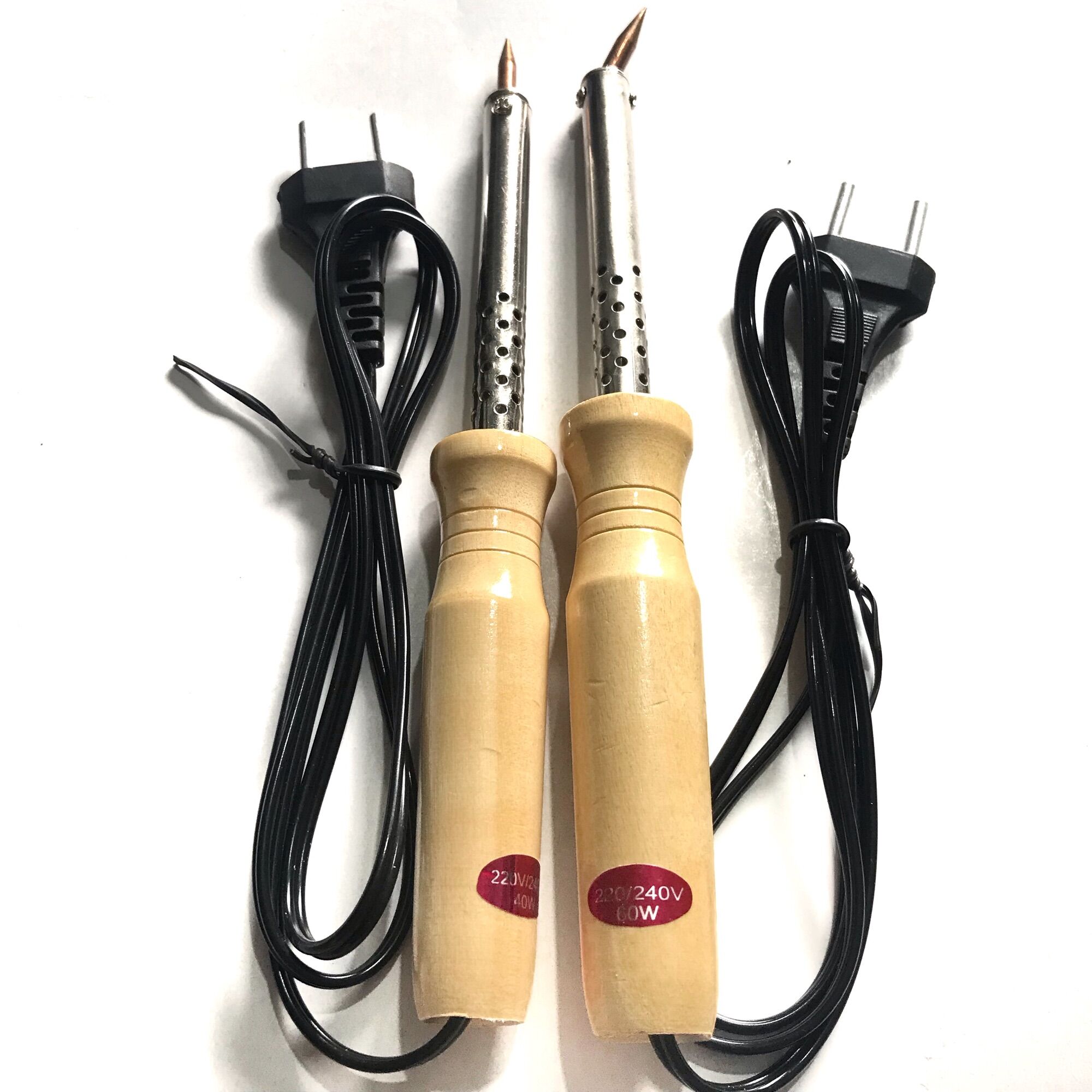 Mỏ hàn thiếc cán gỗ, mỏ hàn chì 40w 60w