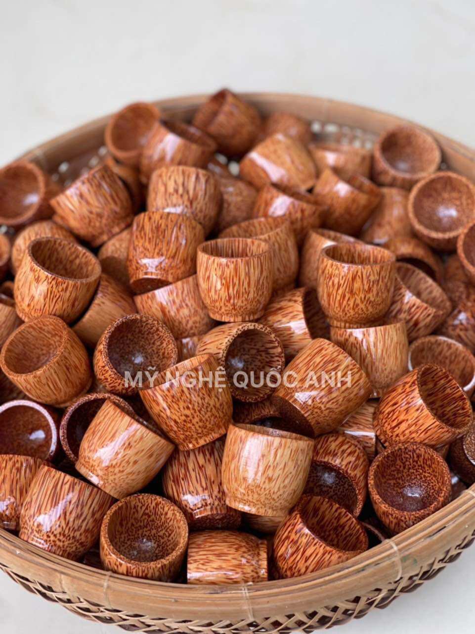 Ly uống rượu gỗ dừa