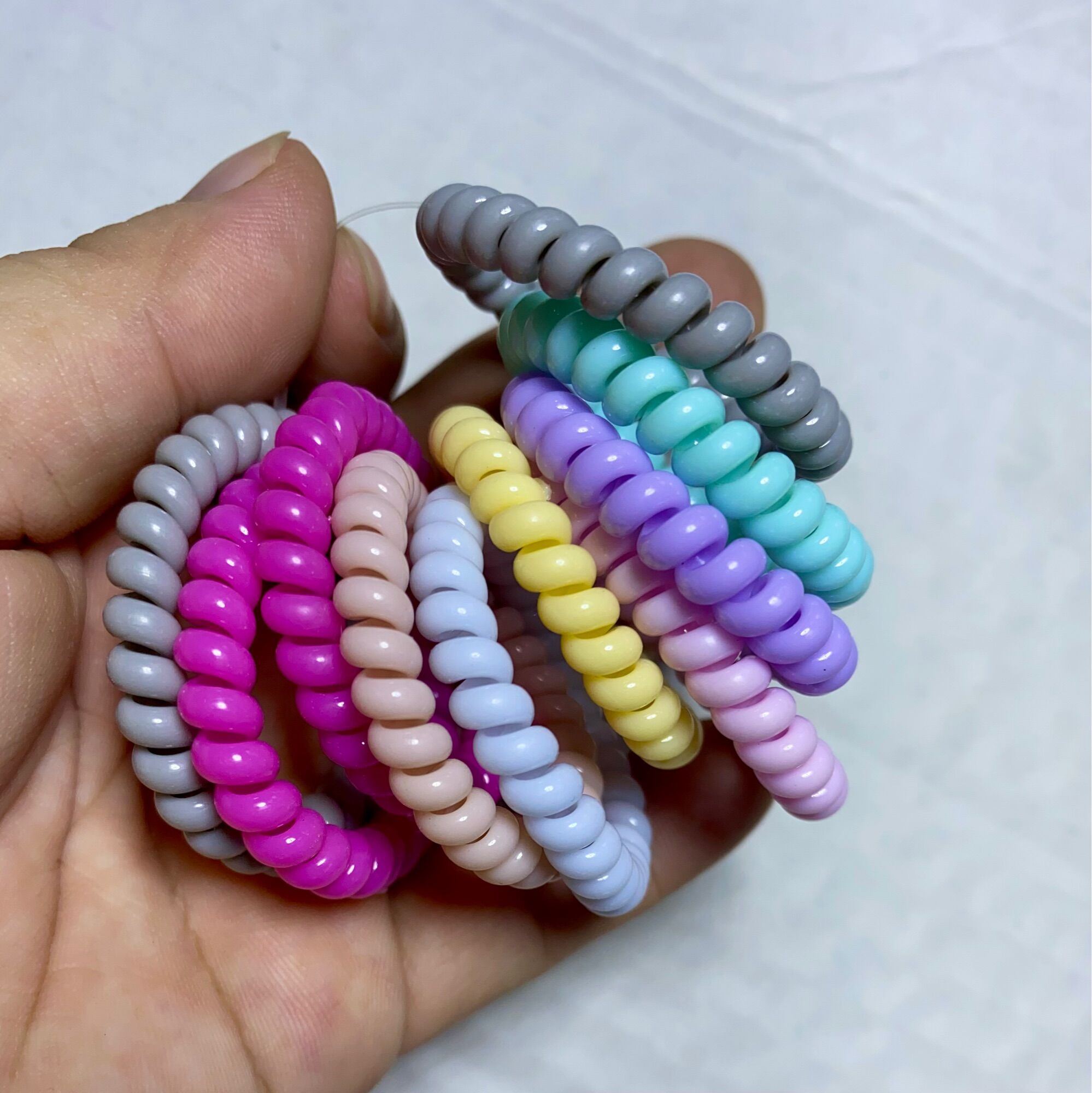 🏵️ Set 10 cột tóc Lò Xo, Mẫu Nhỏ, Siêu Co Giãn