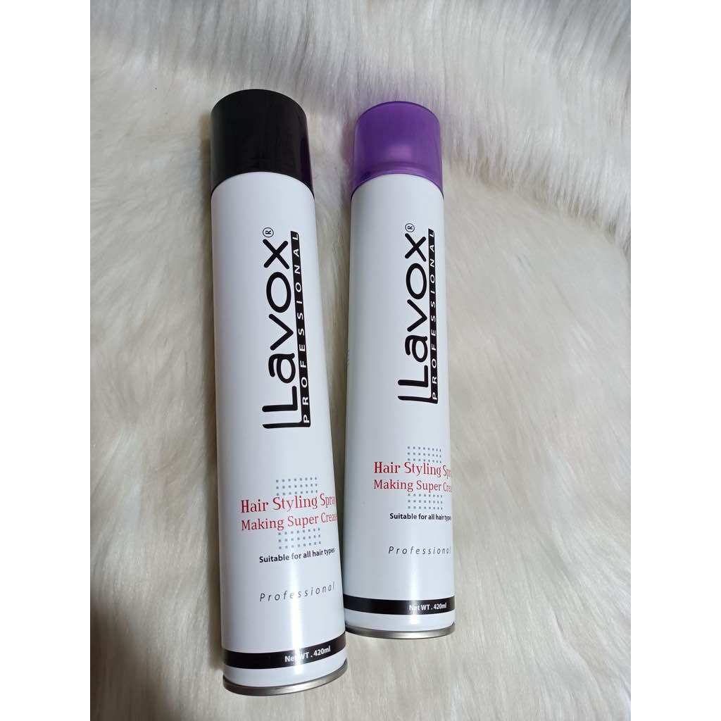 KEO XỊT TÓC GIỮ NẾP LAVOX 420ML