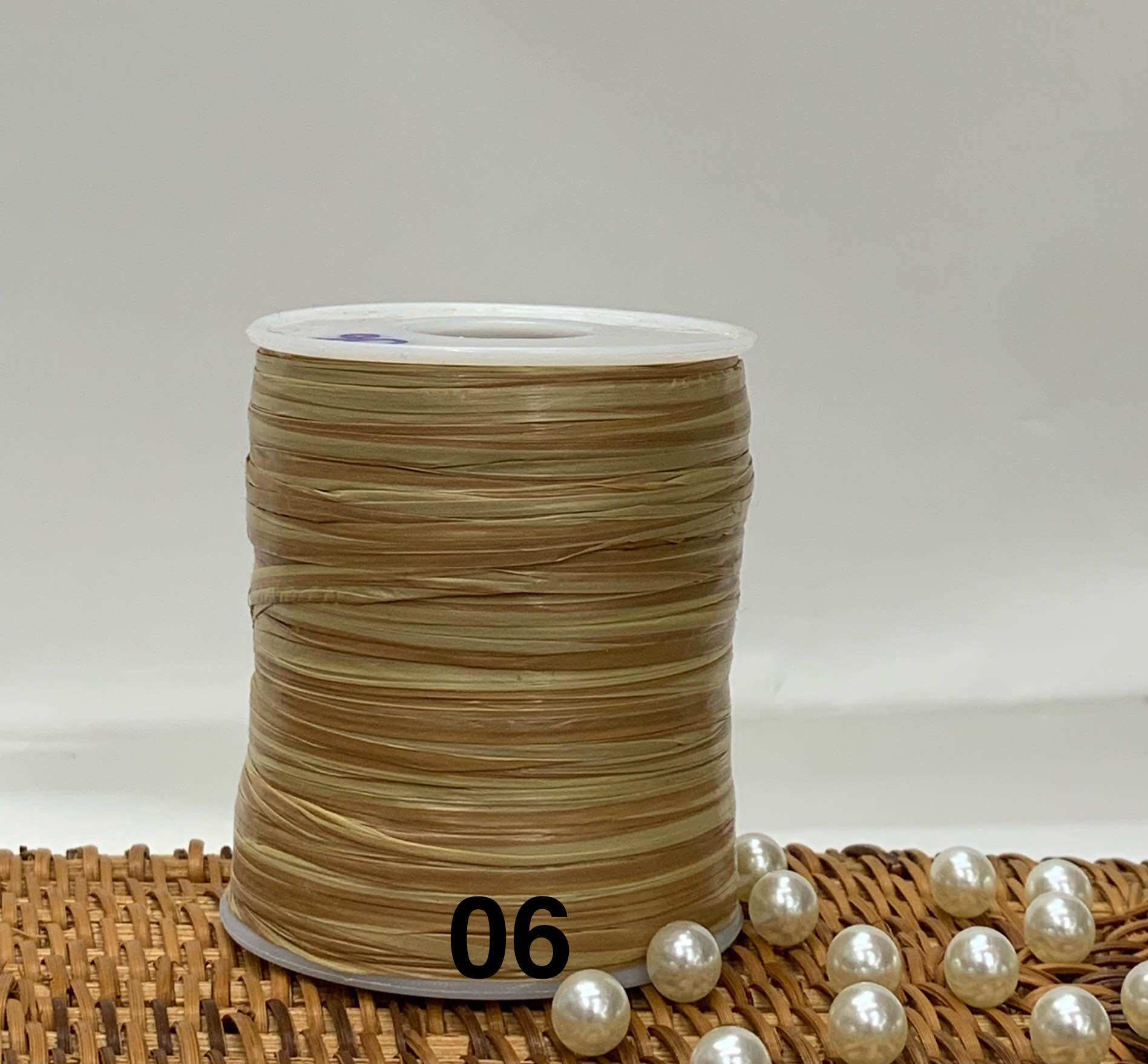 Sợi Cọ Raffia Bóng Mềm Móc Túi Mũ