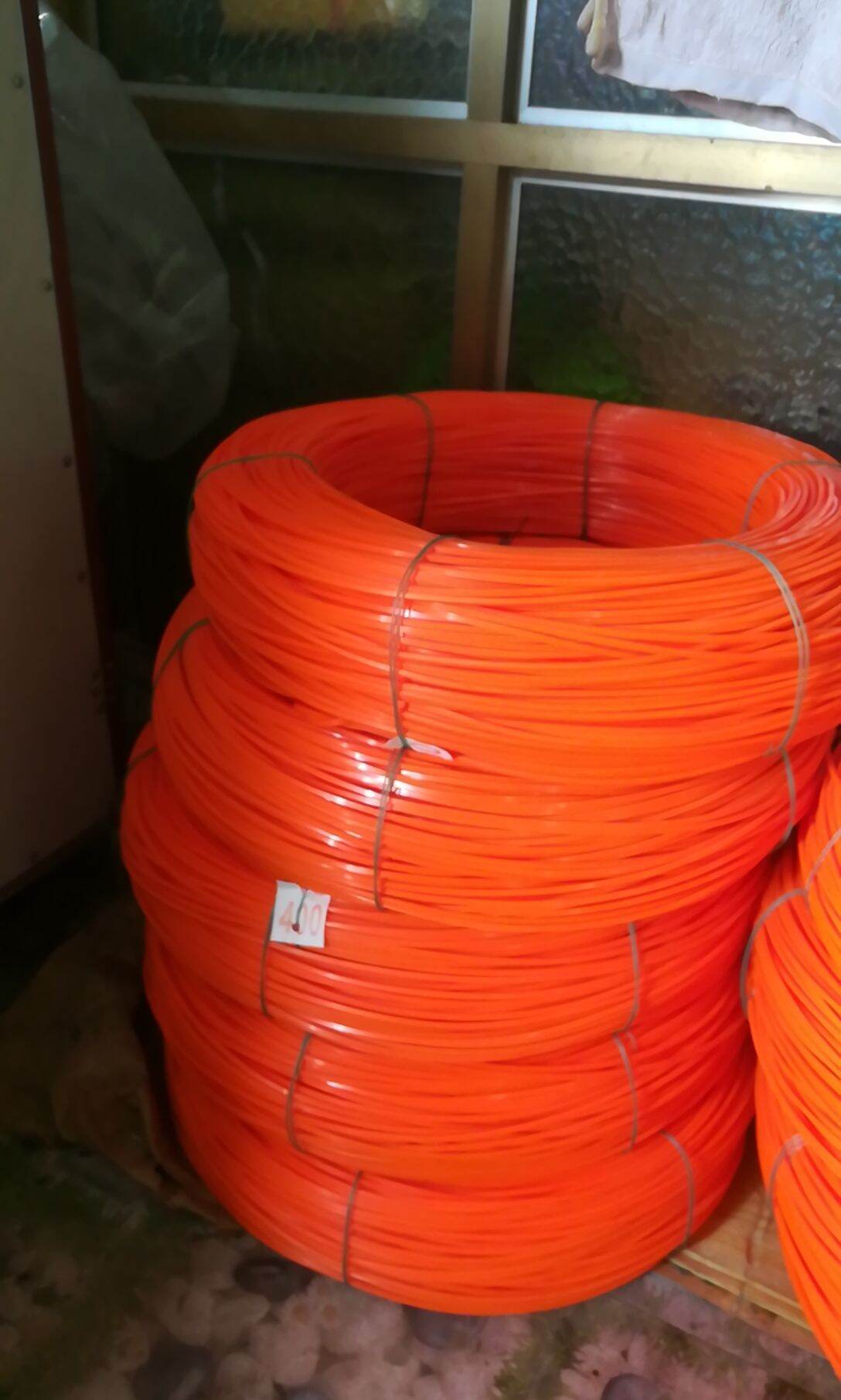 1kg Cước cắt cỏ loại đỏ tròn Thuỵ Điển dây 3ly - phạt cỏ, cước phát cỏ, dây quấn trong đầu lưỡi phát cỏ