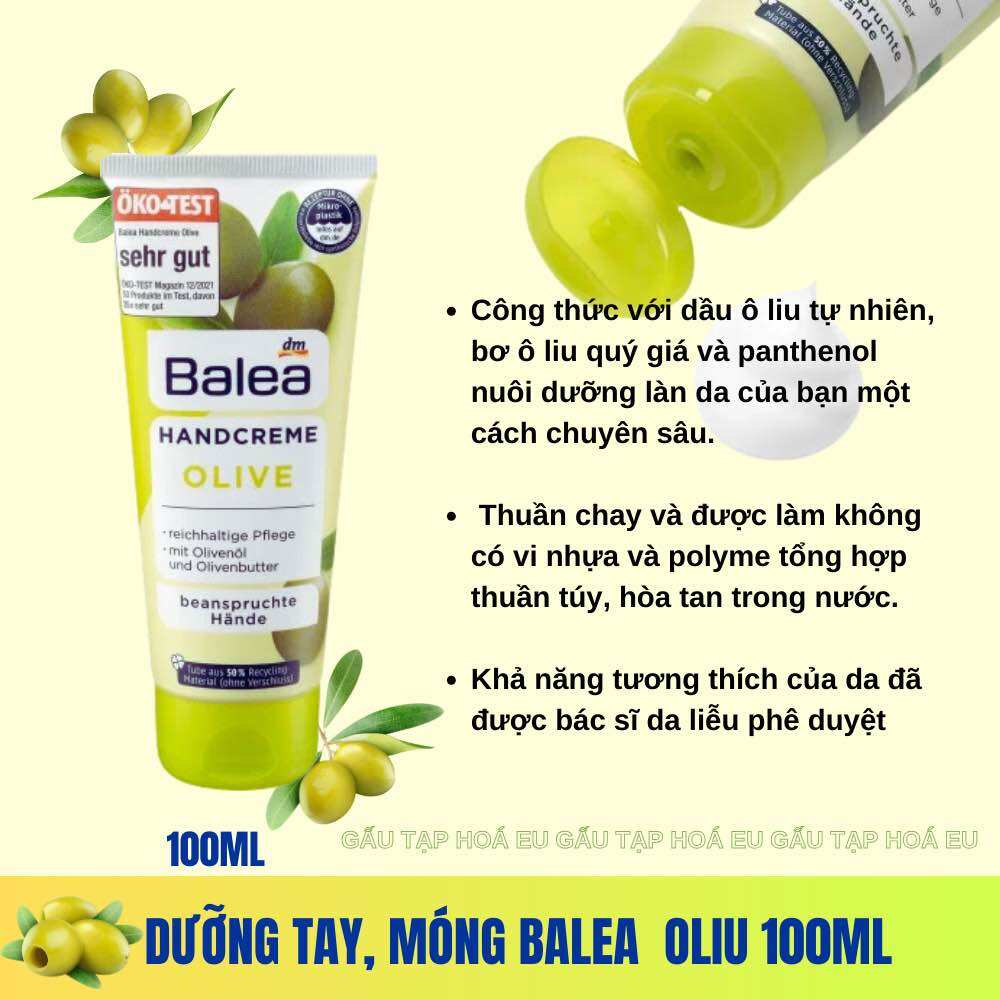 Kem Dưỡng Da Tay và Móng Balea 100ml [ nhập khẩu Đức]