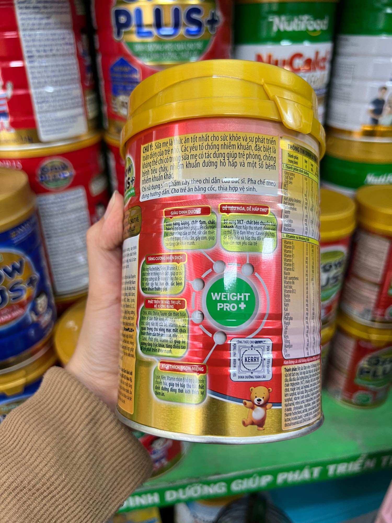 Sữa bột Nutifood Growplus gấu 350g