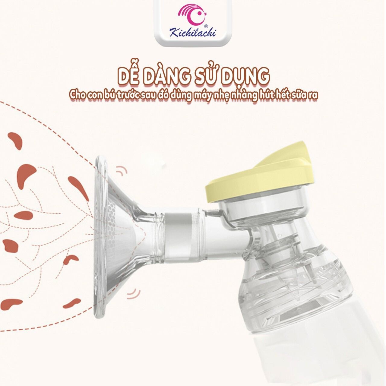 Máy hút sữa điện đôi kichi