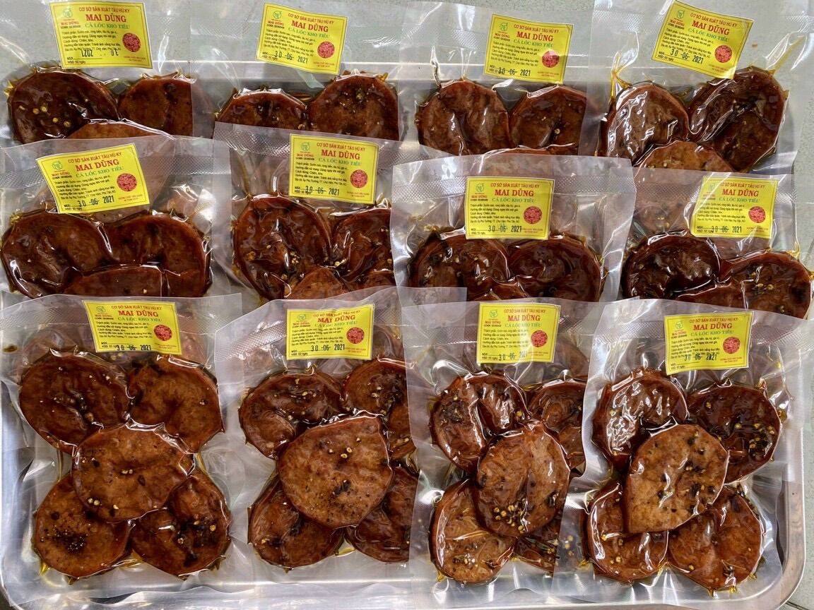 Cá lóc kho tiêu chay 180g