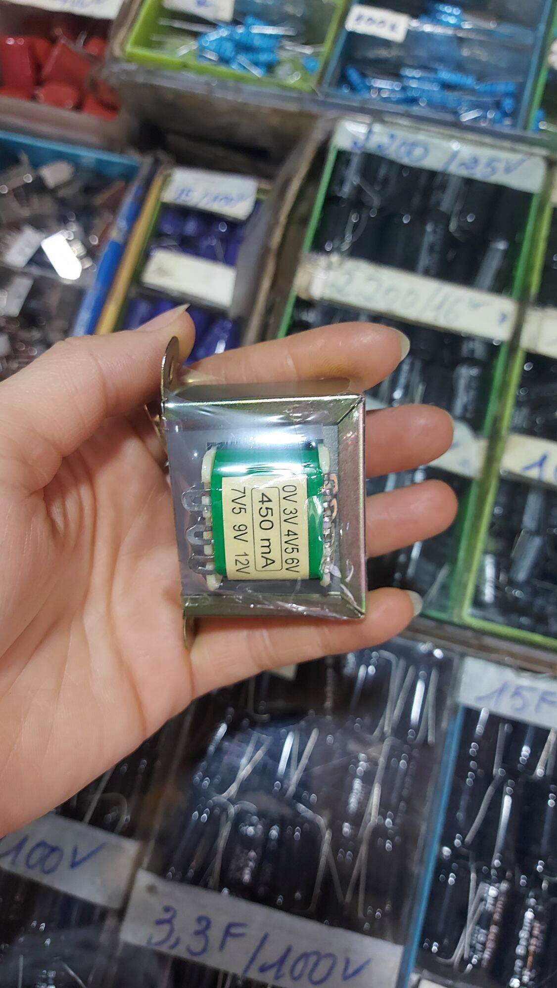 Biến áp nhiều đầu 450mah