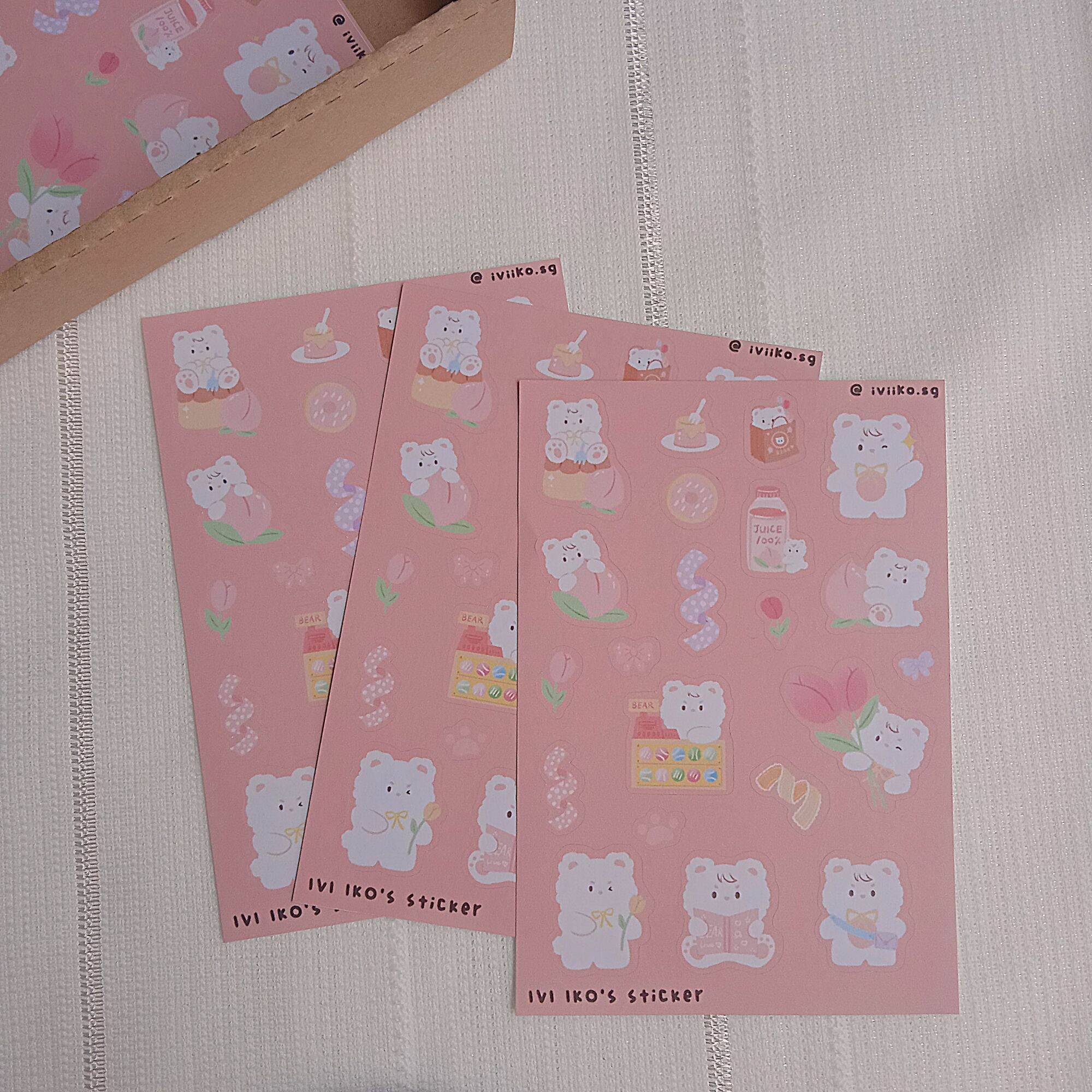 Sticker Cute Bear (9x13cm) | IVI IKO