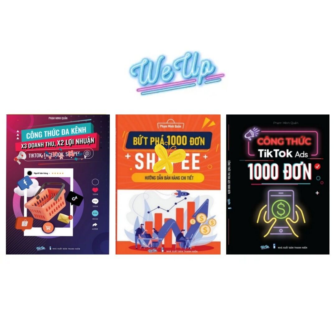 Combo 3 Cuốn Công Thức Đa Kênh x3 Doanh Thu, x2 Lợi Nhuận, Công Thức Tiktok Ads 1000 Đơn Và Bứt Phá 