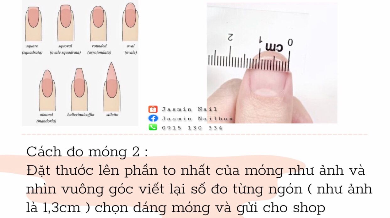 Nailbox móng úp thiết kế sẵn - móng tay giả