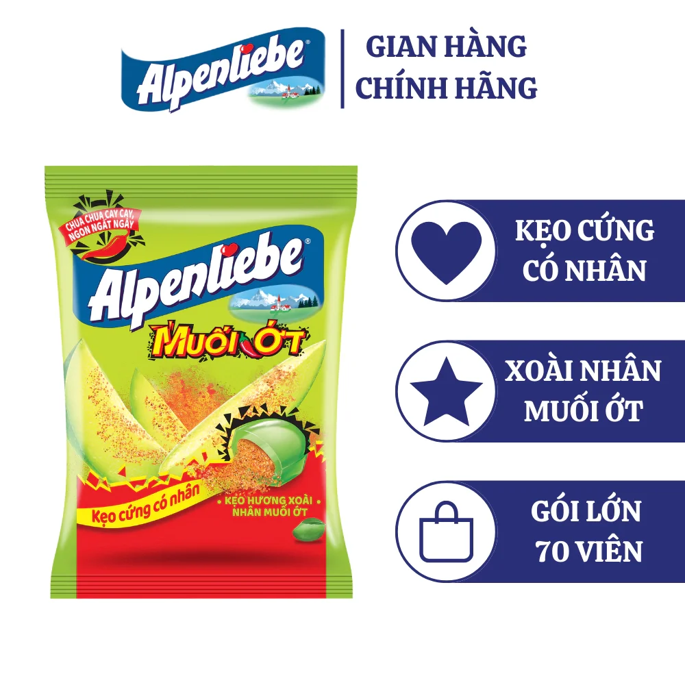 Kẹo Alpenliebe gói lớn các vị