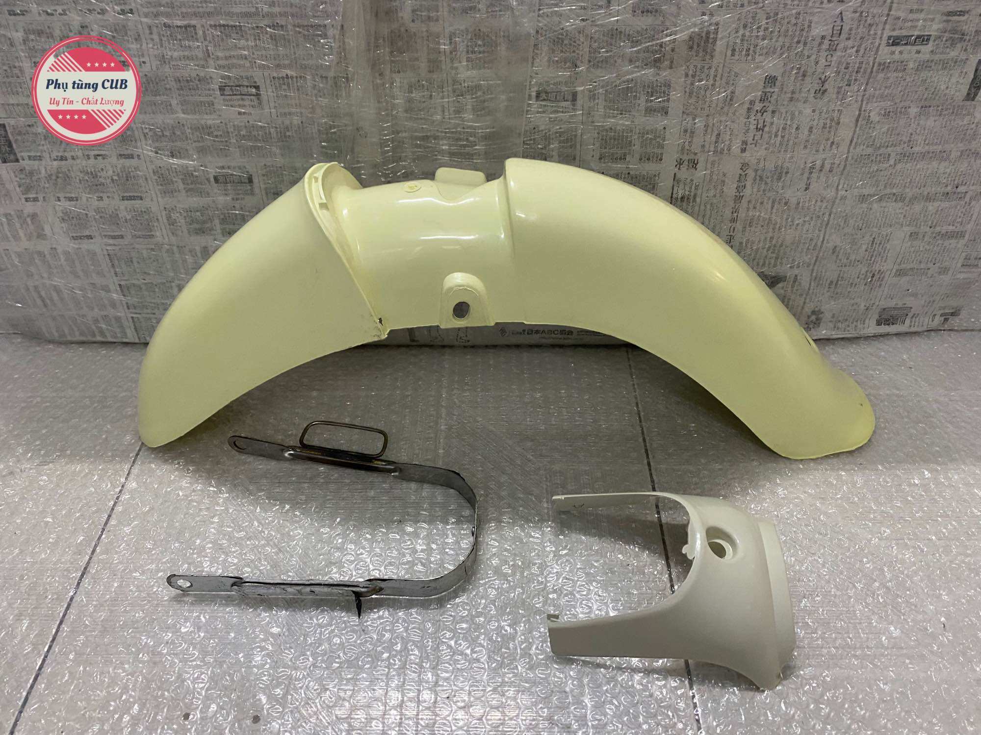 Dè trước cub little 14 + thanh inox bắt dè