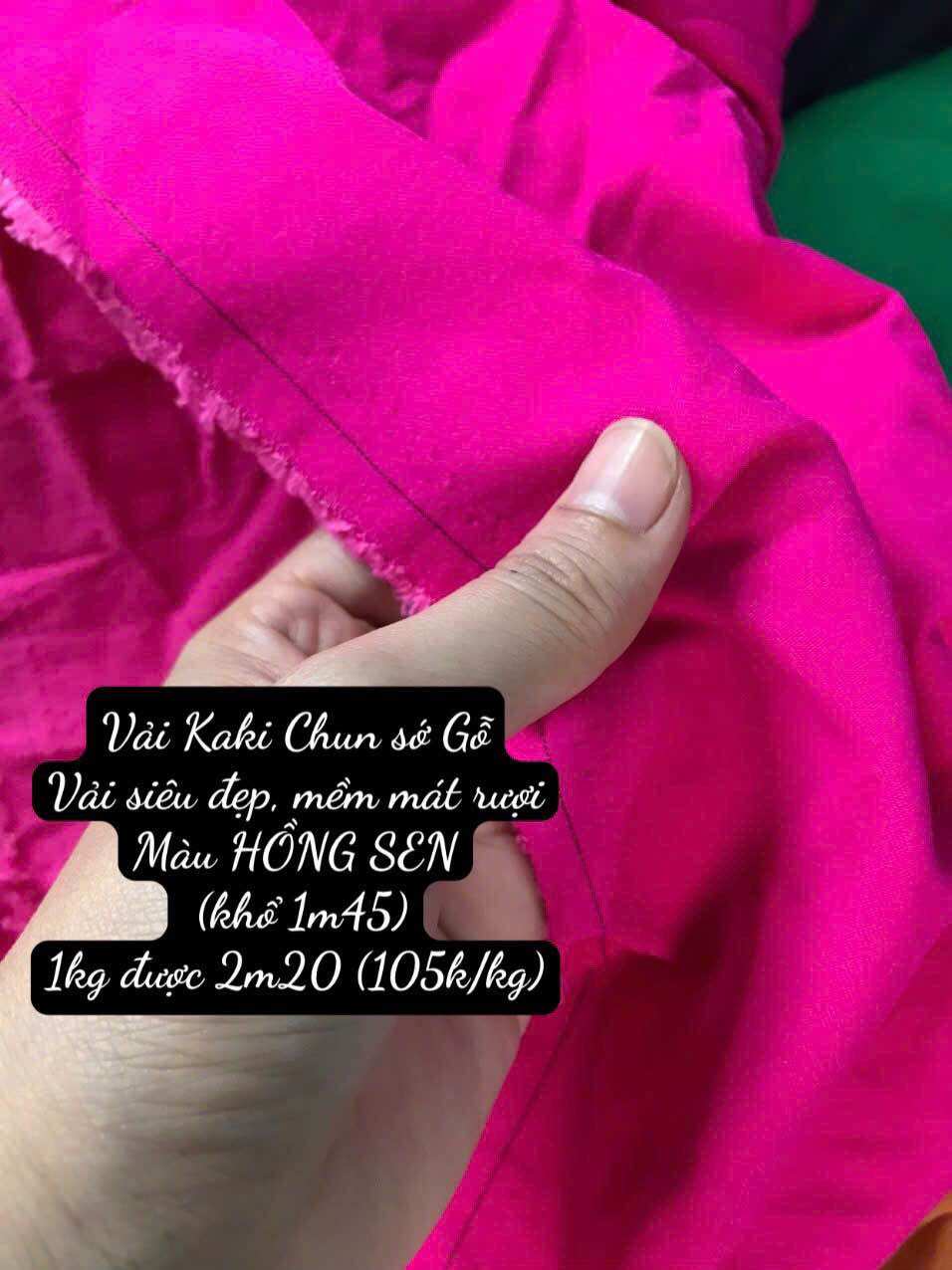 Vải Kaki Chun sớ Gỗ 12 màu