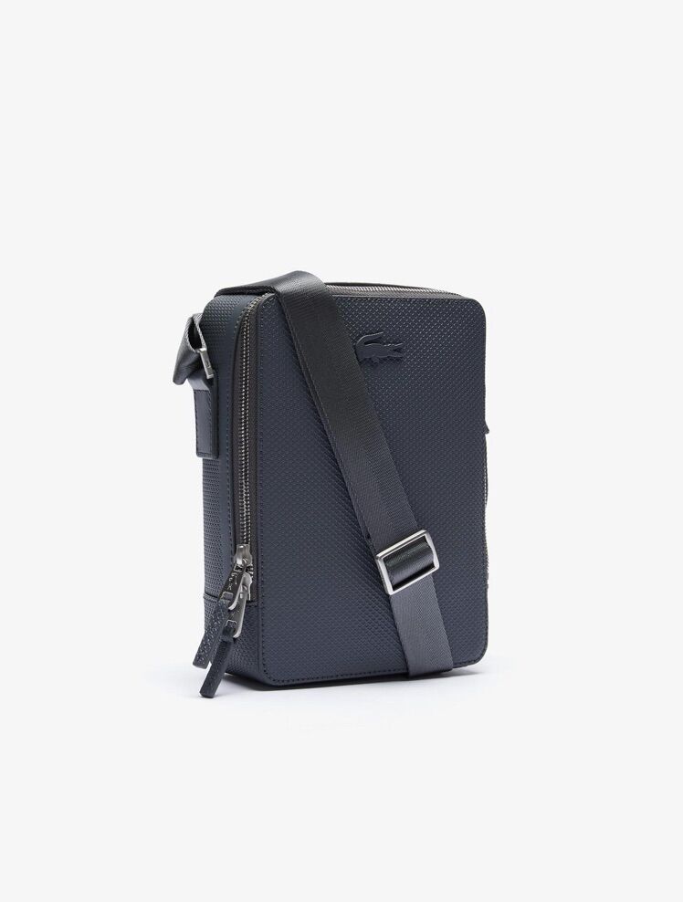 Túi Lacoste Nam Chantaco Matte Stitched Leather Vertical Bag