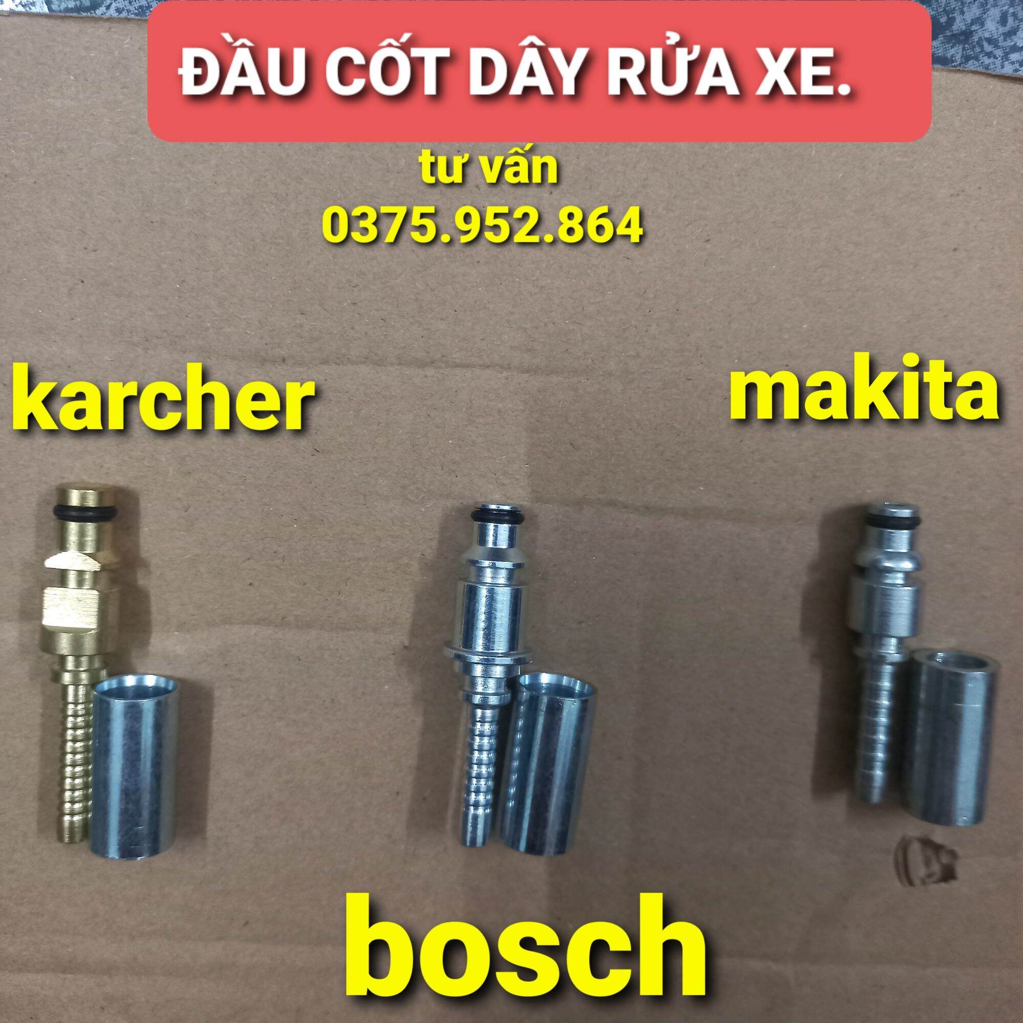 đầu dây rửa xe cắm nhanh cho máy BÓSCH, KACHER, makita