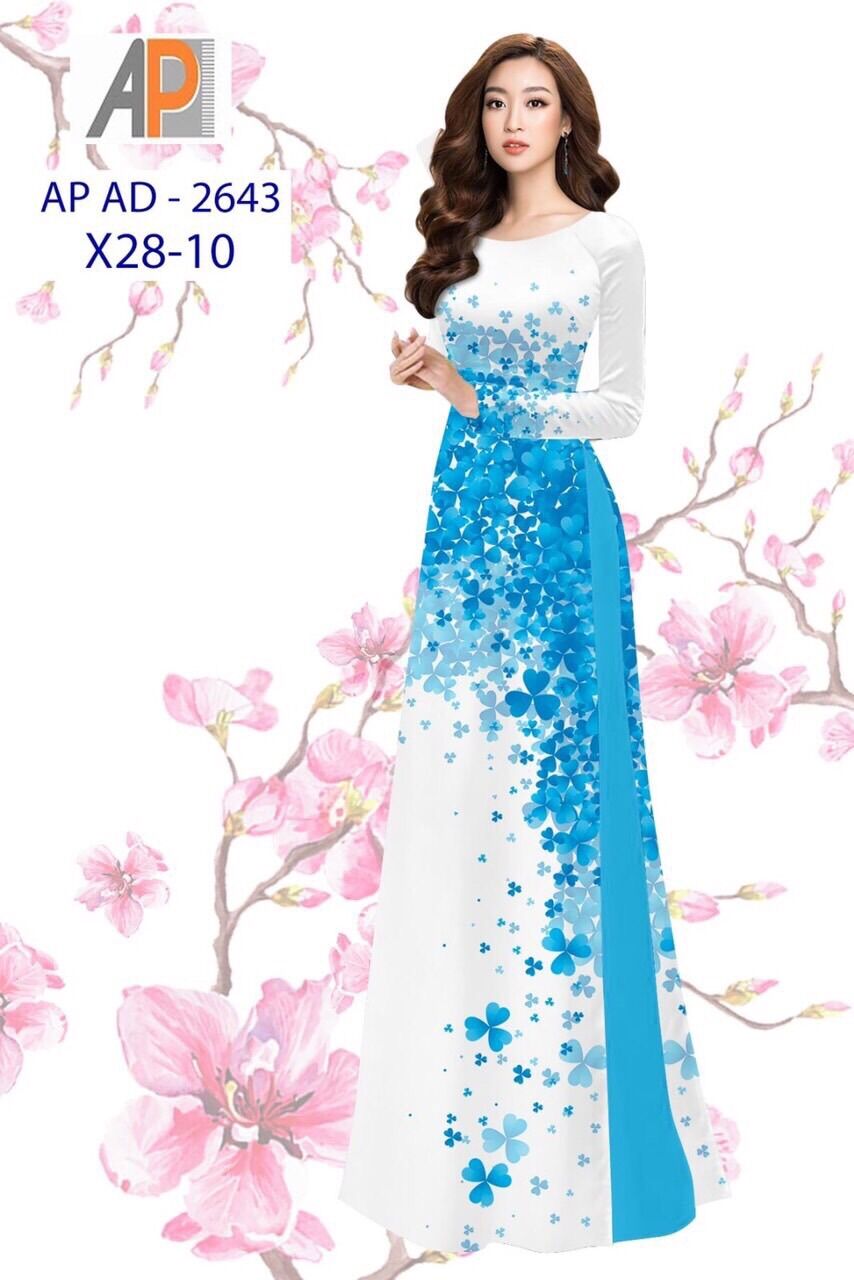 Vải áo dài cỏ bốn lá