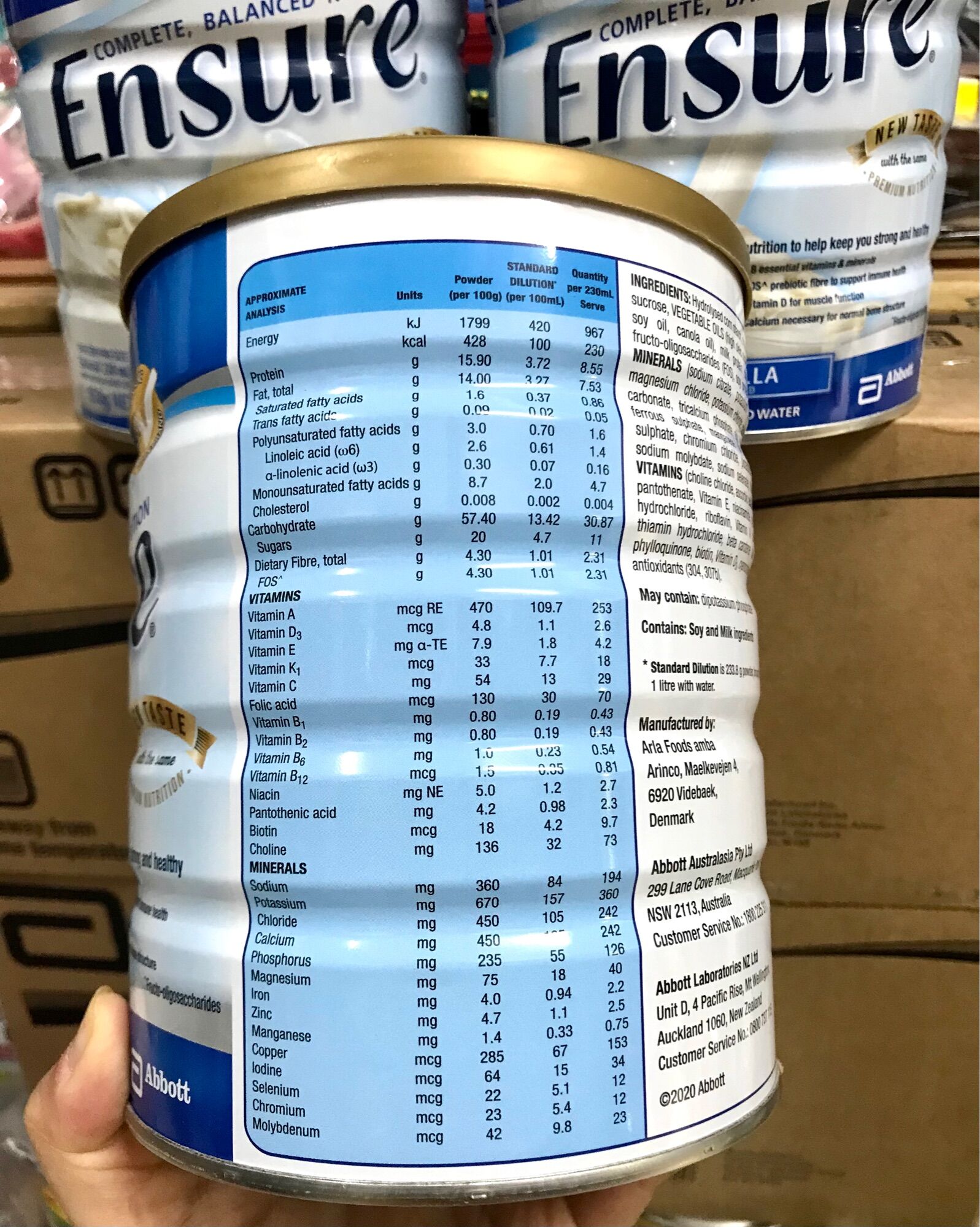 Sữa bột ENSURE - Úc 850g/hộp