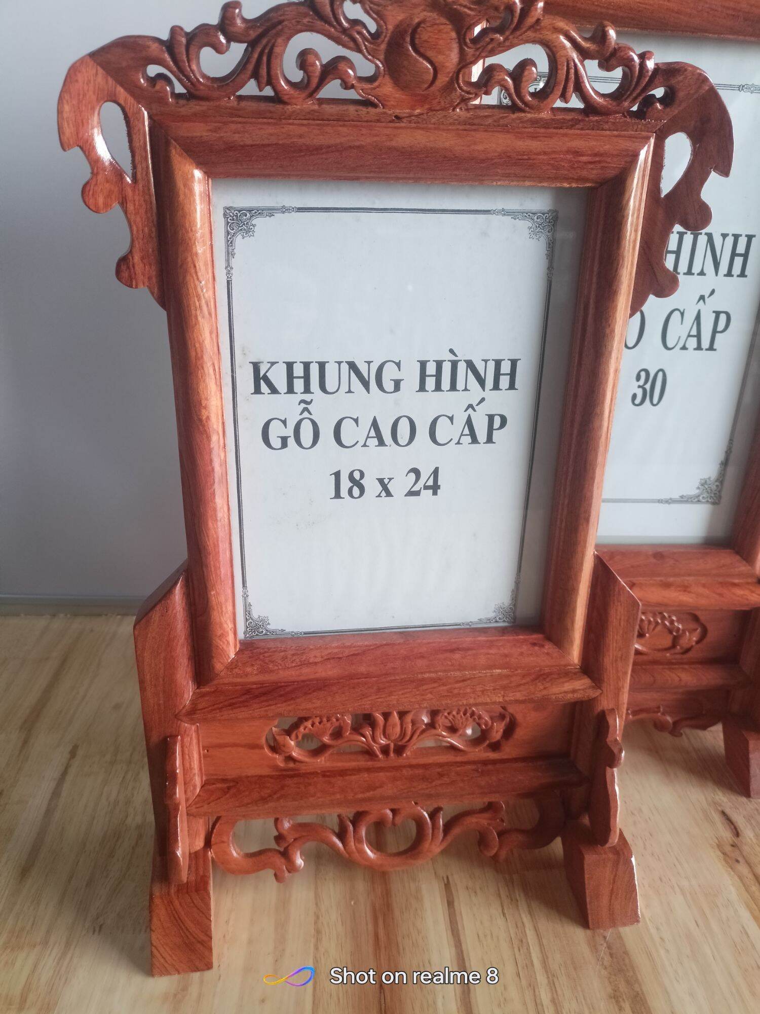 Khung Ảnh Thờ Gỗ Hương 100%(18/24, 21/31, 25/35)