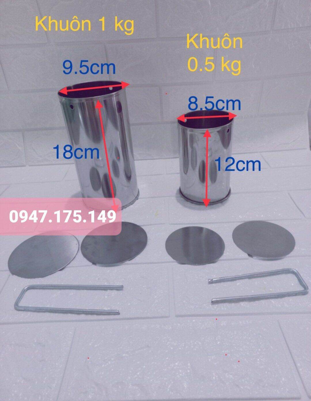 [HCM]Khuôn làm chả lụa  0.5kg inox dày dặn Khuôn làm giò chả loại tốtKhuôn làm giò chả loai 05kg